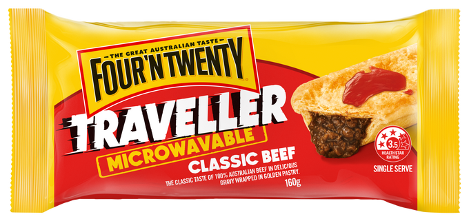Microwavable Traveller Classic Meat Pie