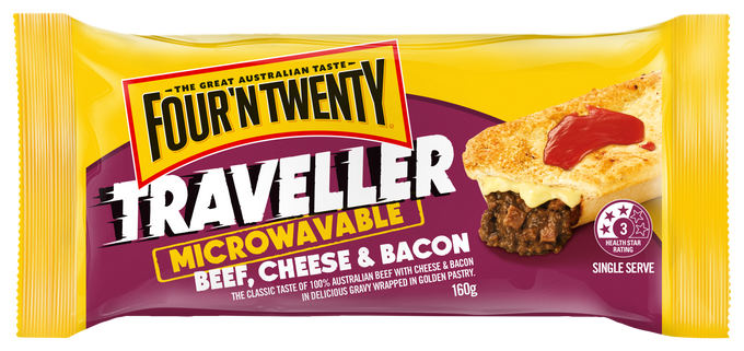 Microwavable Traveller Beef Cheese and Bacon